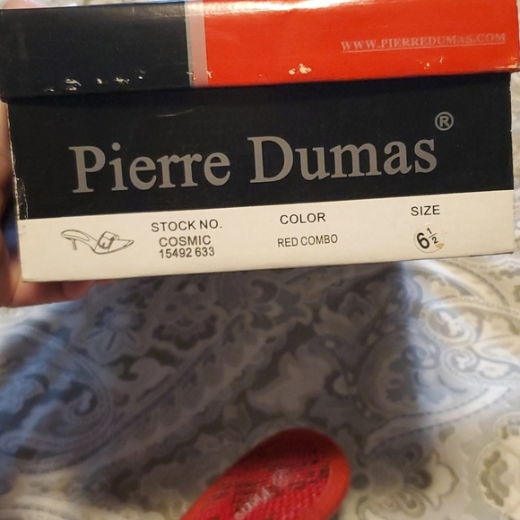 Pierre Dumas red kitten heal sandle.BNWB - Picture 7 of 9